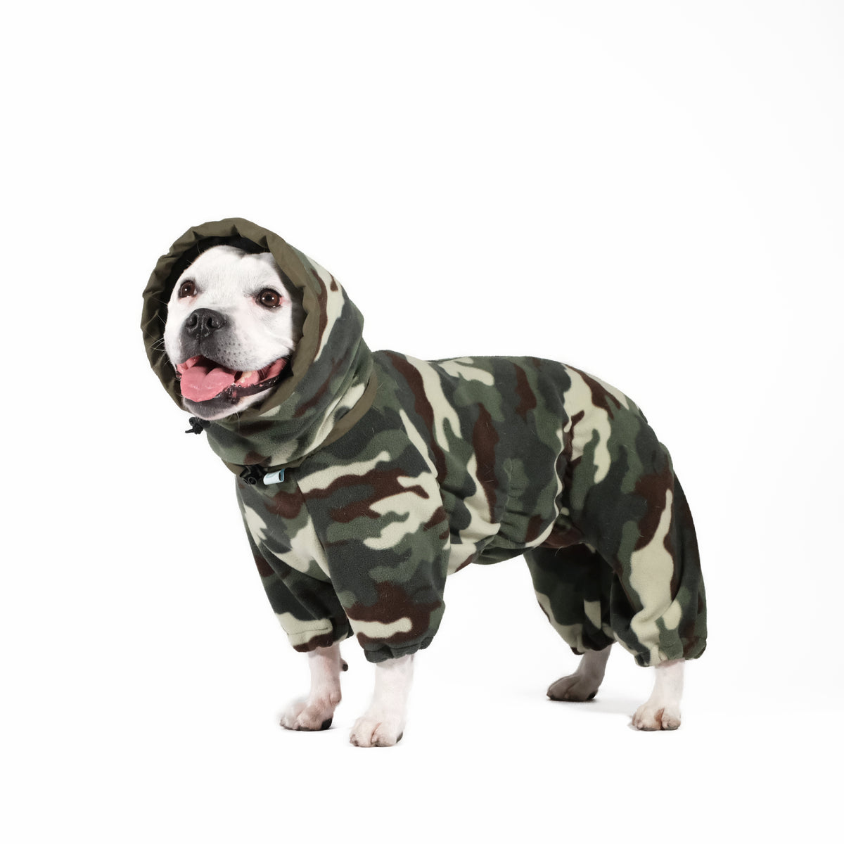 Fleece dog jumpsuit 